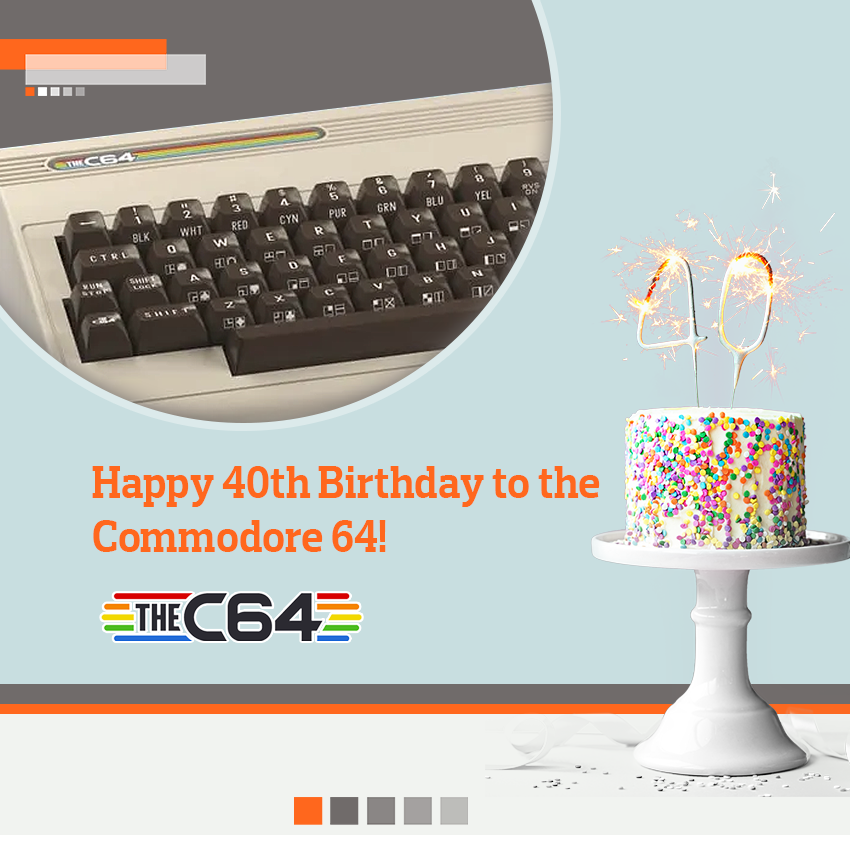 Happy 40th to the iconic C64, the inspiration behind the career of many Software Developers